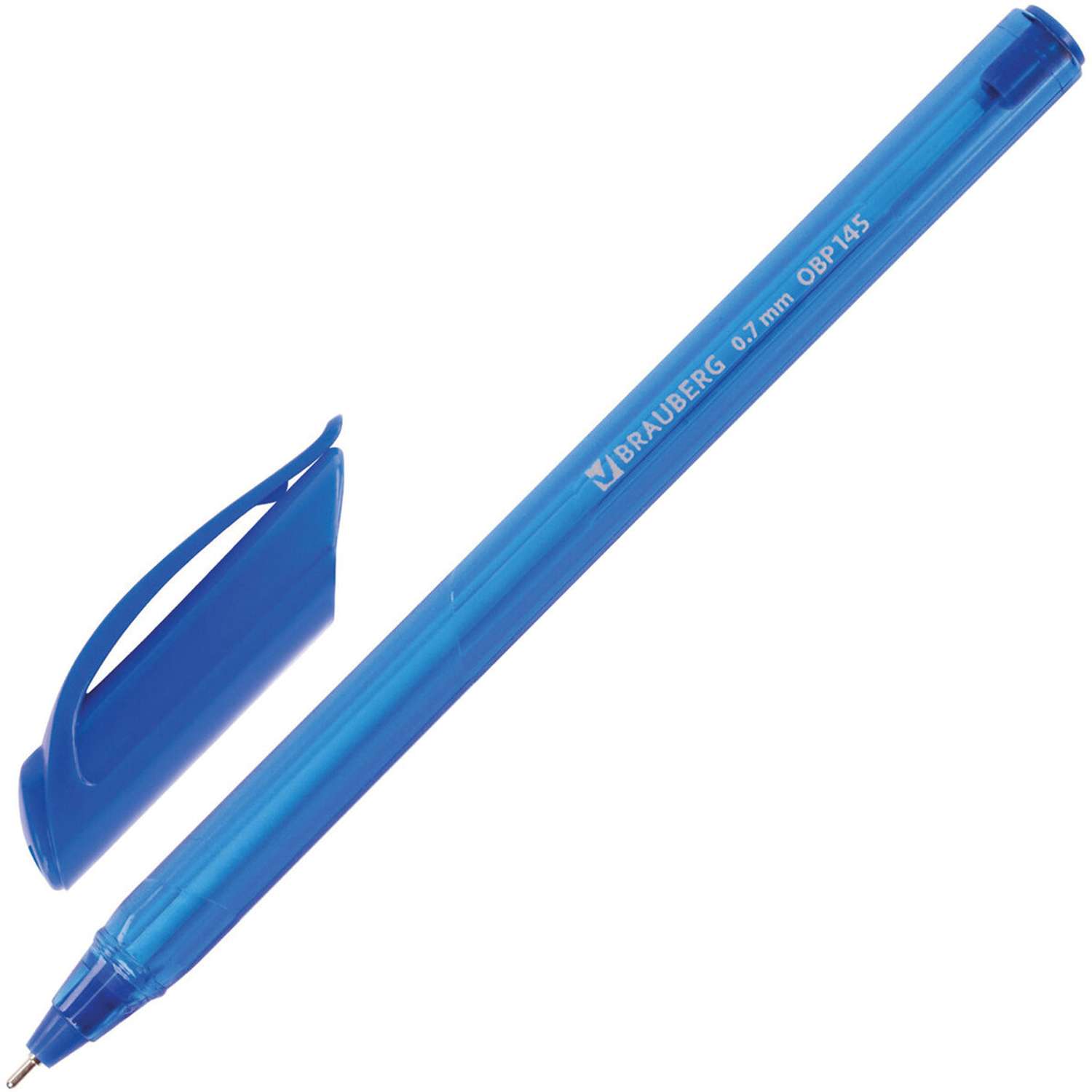 Ручки шариковые Brauberg синие набор 12 штук - фото 3