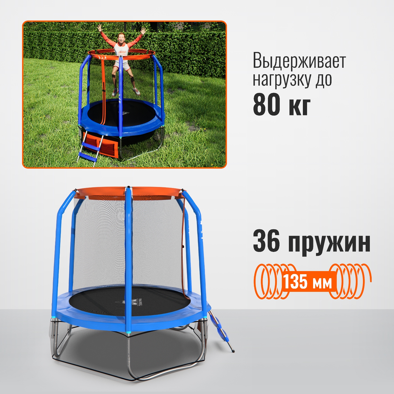 Батут DFC JUMP BASKET 6ft - фото 3