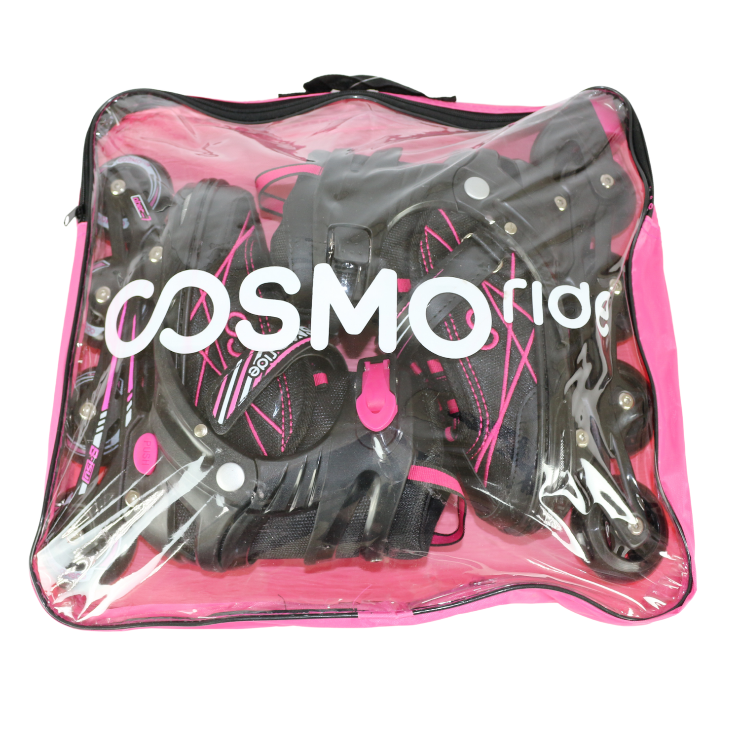 Ролики Cosmo Freerider черно-розовые 31-34 - фото 2