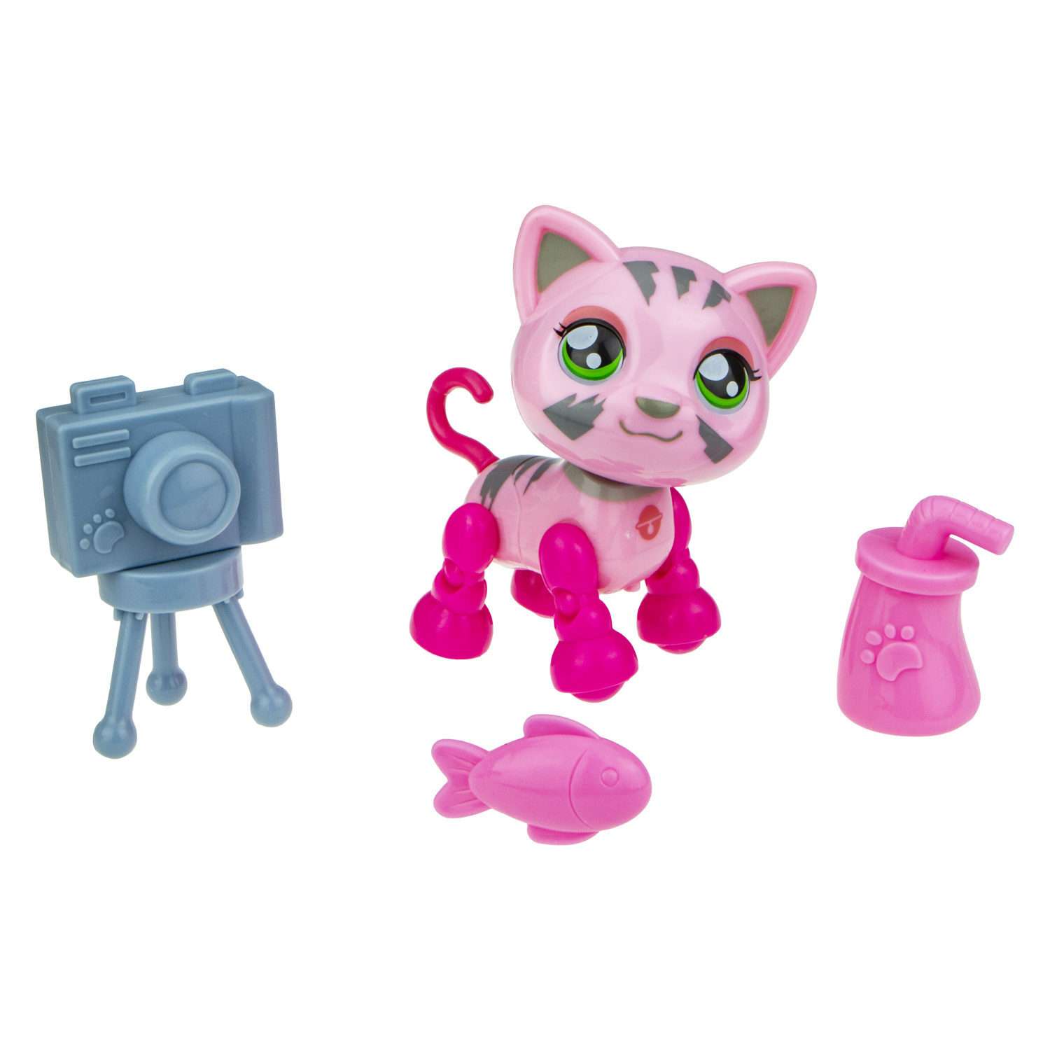 Интерактивная игрушка Robo Pets Милашка котенок розовый - фото 2