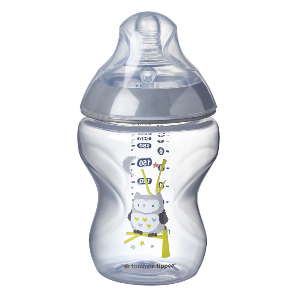 Бутылочка Tommee tippee для кормления Closer to nature 260 мл. серый 0+ - фото 1