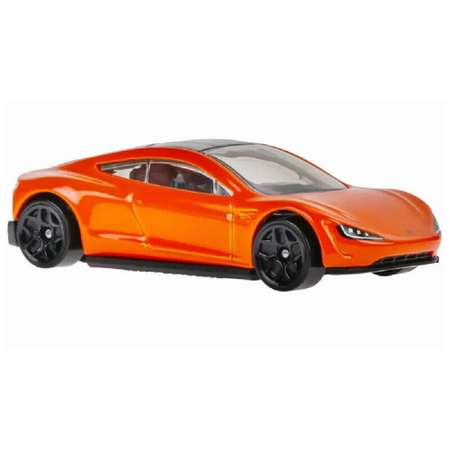 Автомобиль Hot Wheels Tesla roadster 1:64 оранжевый