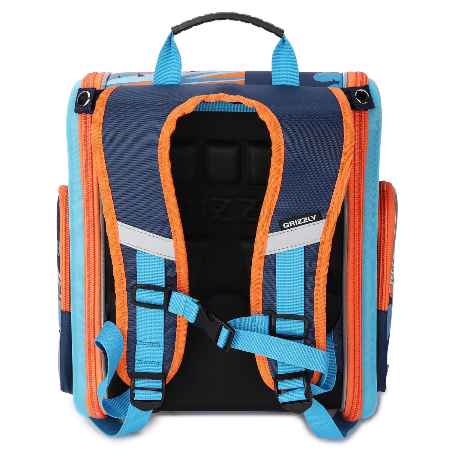 Рюкзак школьный Grizzly Авто Темно-синий-Голубой RA-970-3/1 - фото 3