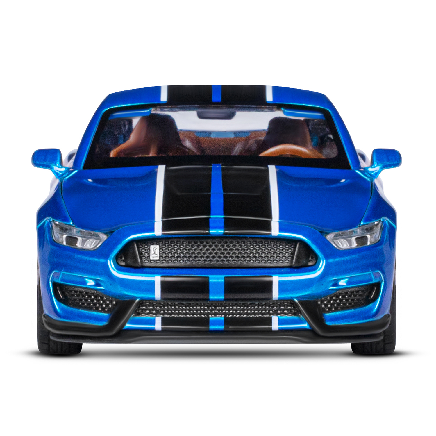 Автомобиль АВТОпанорама Ford Shelby GT350 1:32 синий JB1251320 - фото 13