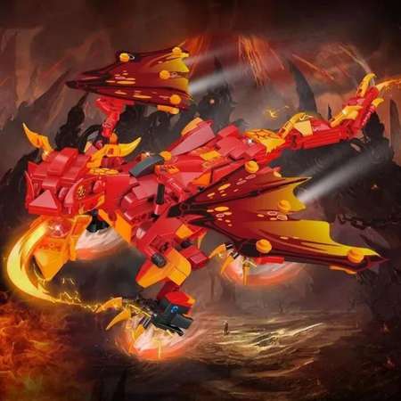 Конструктор Mould King Огненный дракон на пульте управления