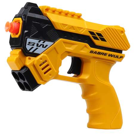 Игрушечное оружие Маленький Воин Бластер с мягкими пулями ручной затвор JB0211063