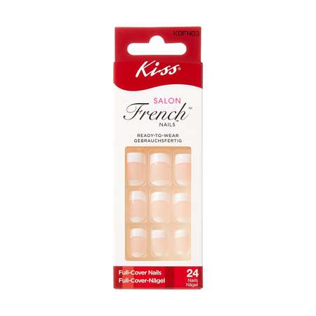 Набор накладных ногтей Kiss без клея короткая длина Элегантная классика 24 шт 14-1898