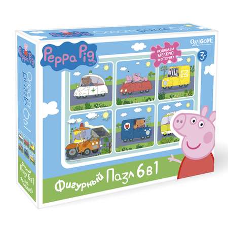 Пазл 6в1 ORIGAMI Peppa Pig в ассортименте