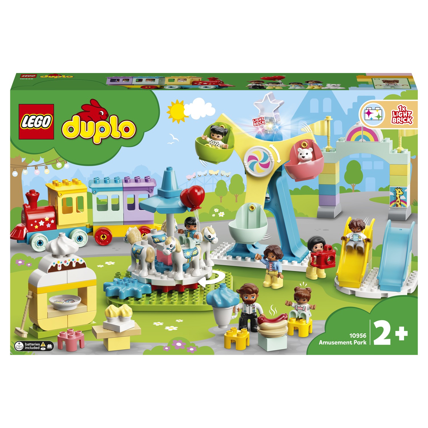 Конструктор LEGO DUPLO Town Парк развлечений 10956 купить по цене 4399 ₽ в  интернет-магазине Детский мир