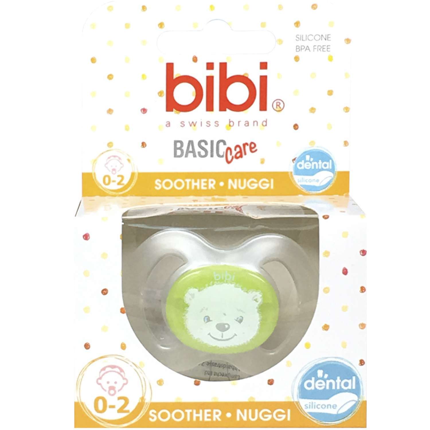 Пустышка Bibi Dental силикон 0-2 мес BasicCare New Born - фото 2