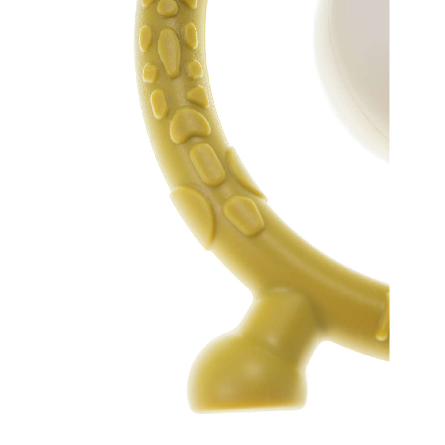 Погремушка-прорезыватель Miyoumi силиконовый Жирафик - Mustard - фото 4