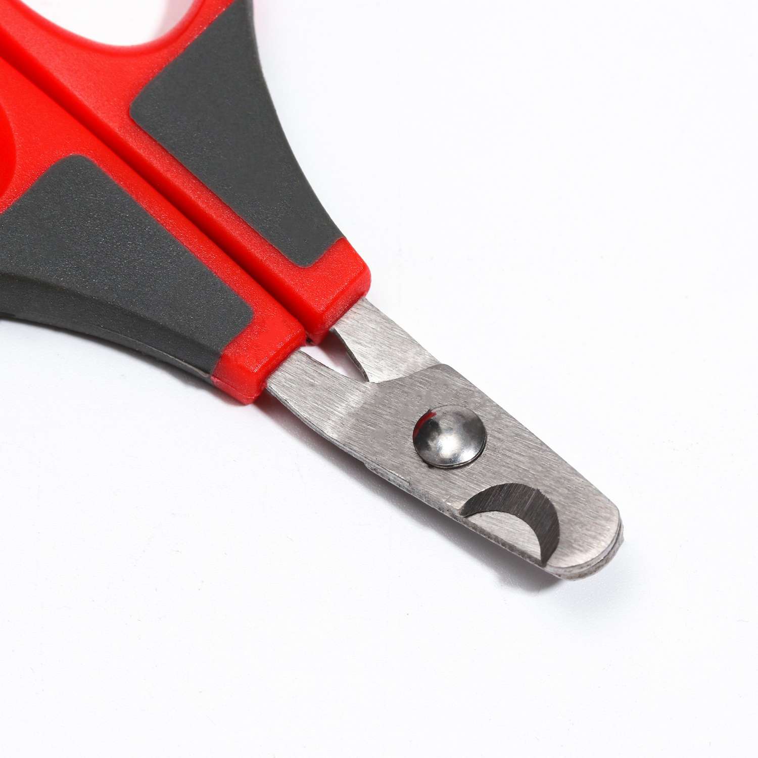 Ножницы-когтерезы Пижон изогнутые отверстие 7 мм бордовые с серым - фото 2