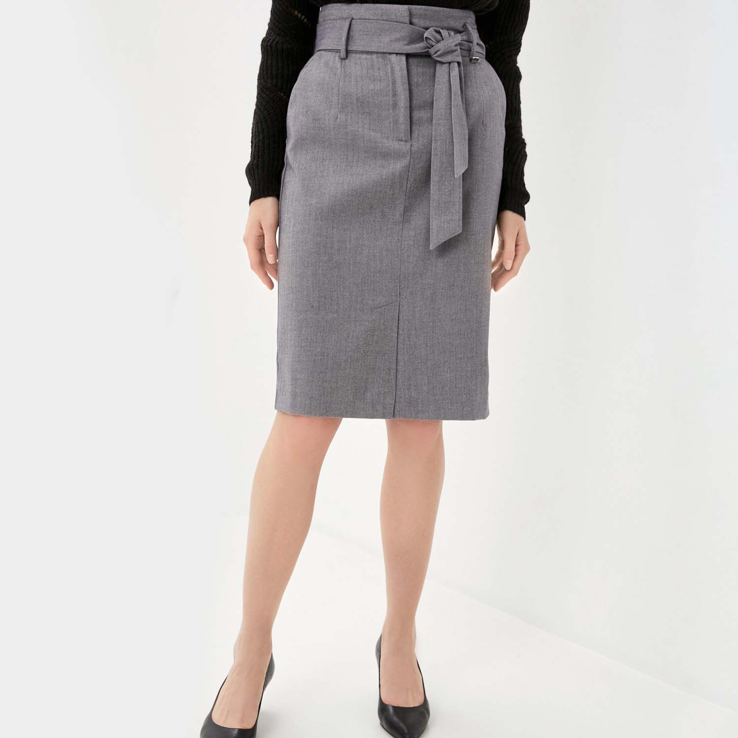 Юбка Baon B470513 / DEEP GREY MELANGE - фото 1