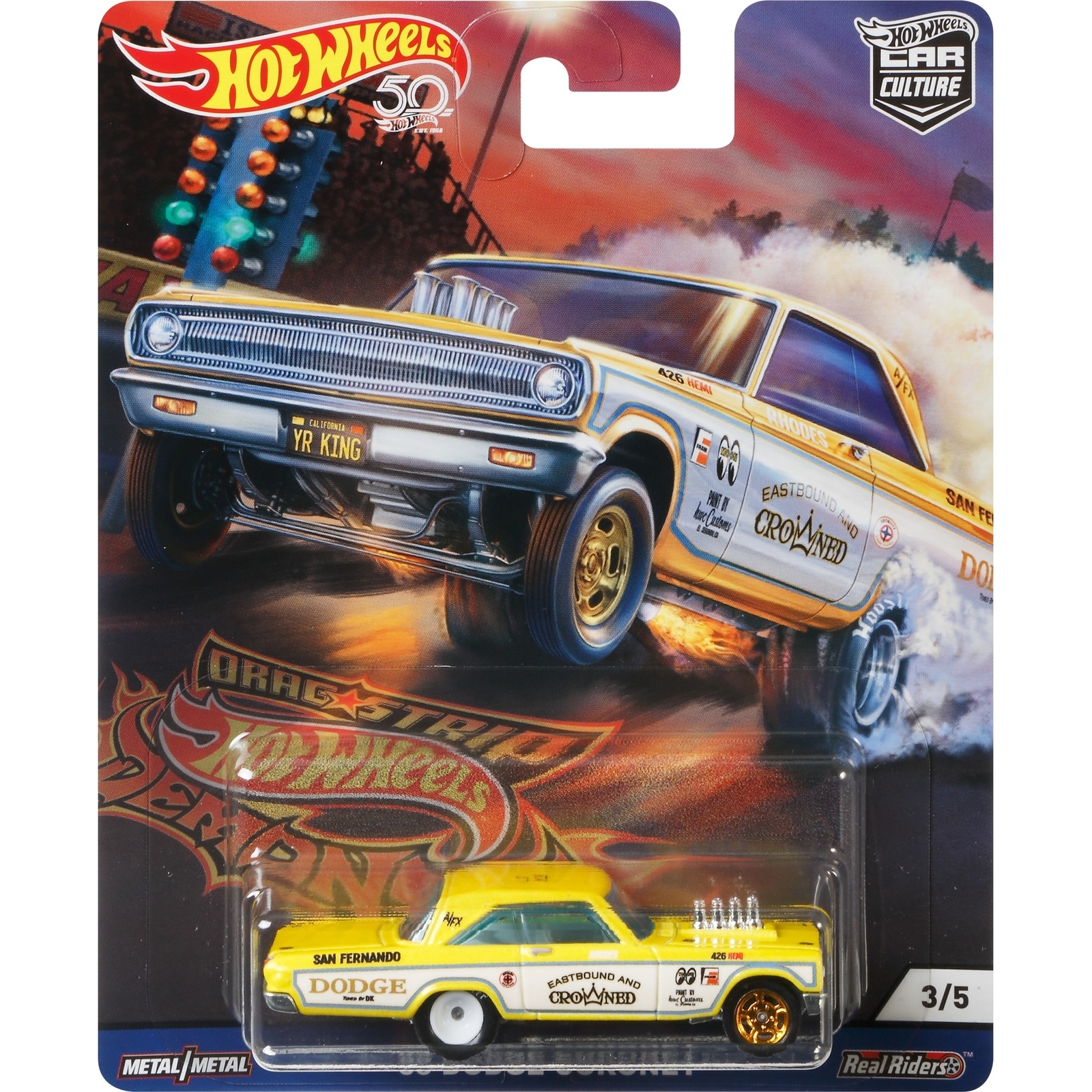 Машинка Hot Wheels Car Culture 1:64 Додж Коронет FVN72 FPY86 - фото 2