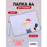 Папка для тетрадей LOREX KIDS Crook 1 отделение А4 34х25 см экокожа с ручкой