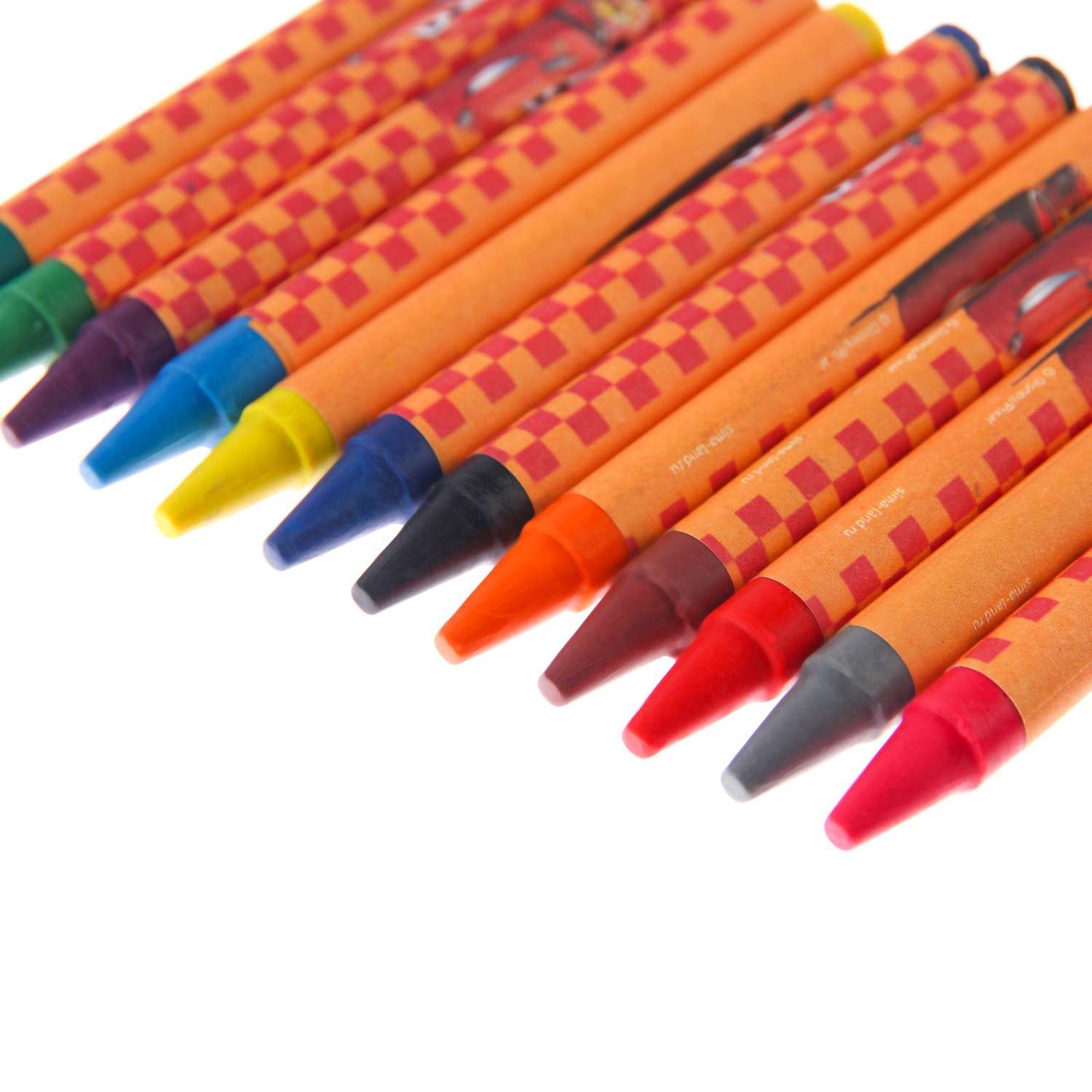 Восковые Disney карандаши набор 12 цветов Тачки - фото 3