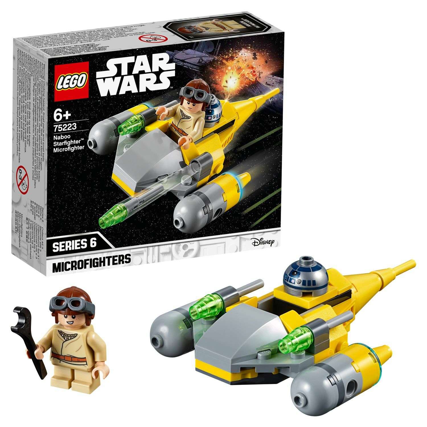 Конструктор LEGO Star Wars Микрофайтеры Истребитель с планеты Набу 75223 - фото 1