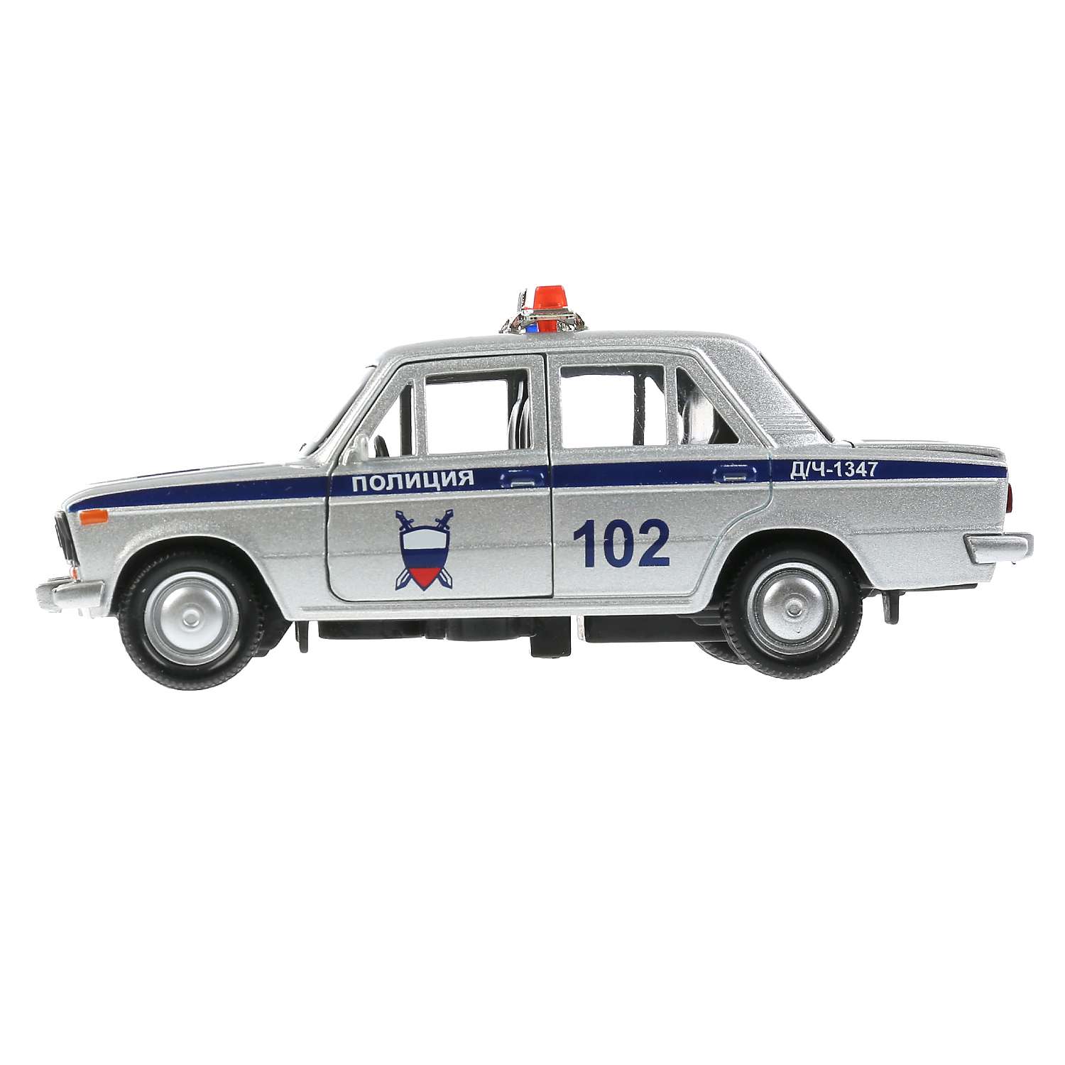 Машина Технопарк ВАЗ-2106 Жигули Полиция инерционная 300019 300019 - фото 3