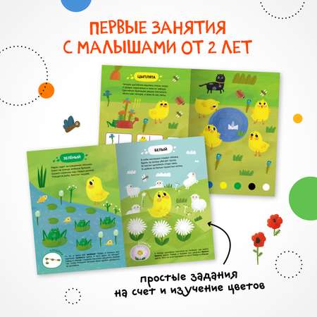 Книга Задания и задачки для малышей 2 Цыпленок в деревне