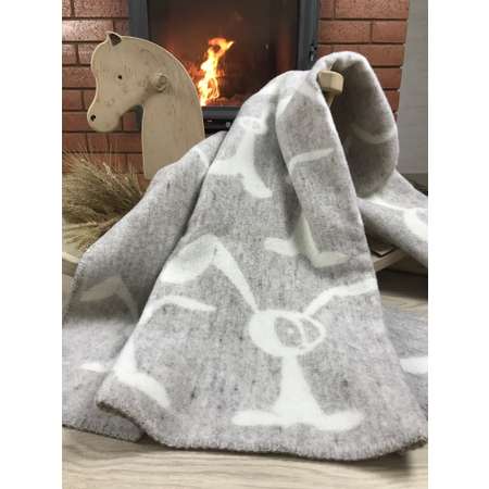 Одеяло детское Klippan Saule Супер зайцы грэй 100х140 см