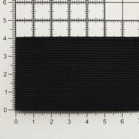 Лента Айрис тканая эластичная отделочная для шитья одежды 40 мм 20 м черная