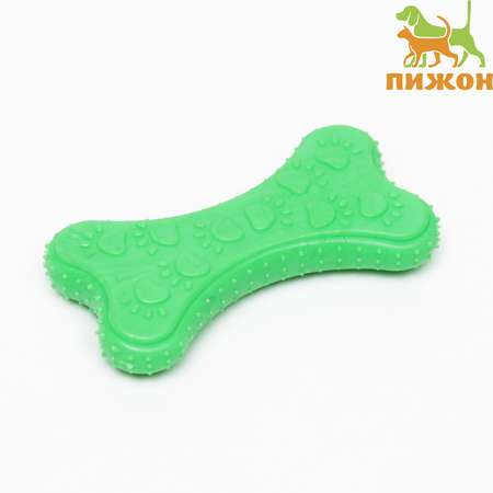 Игрушка Пижон жевательная суперпрочная «Собачье удовольствие» 10.5 см зелёная