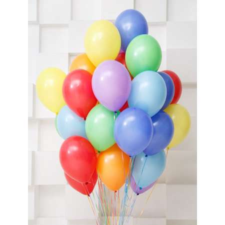 Воздушные шары Riota Ассорти пастель 30 см 50 шт