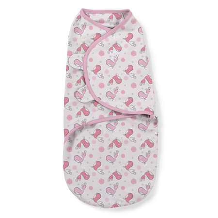 Конверт Summer Infant Swaddleme на липучке L, розовые птички 56536