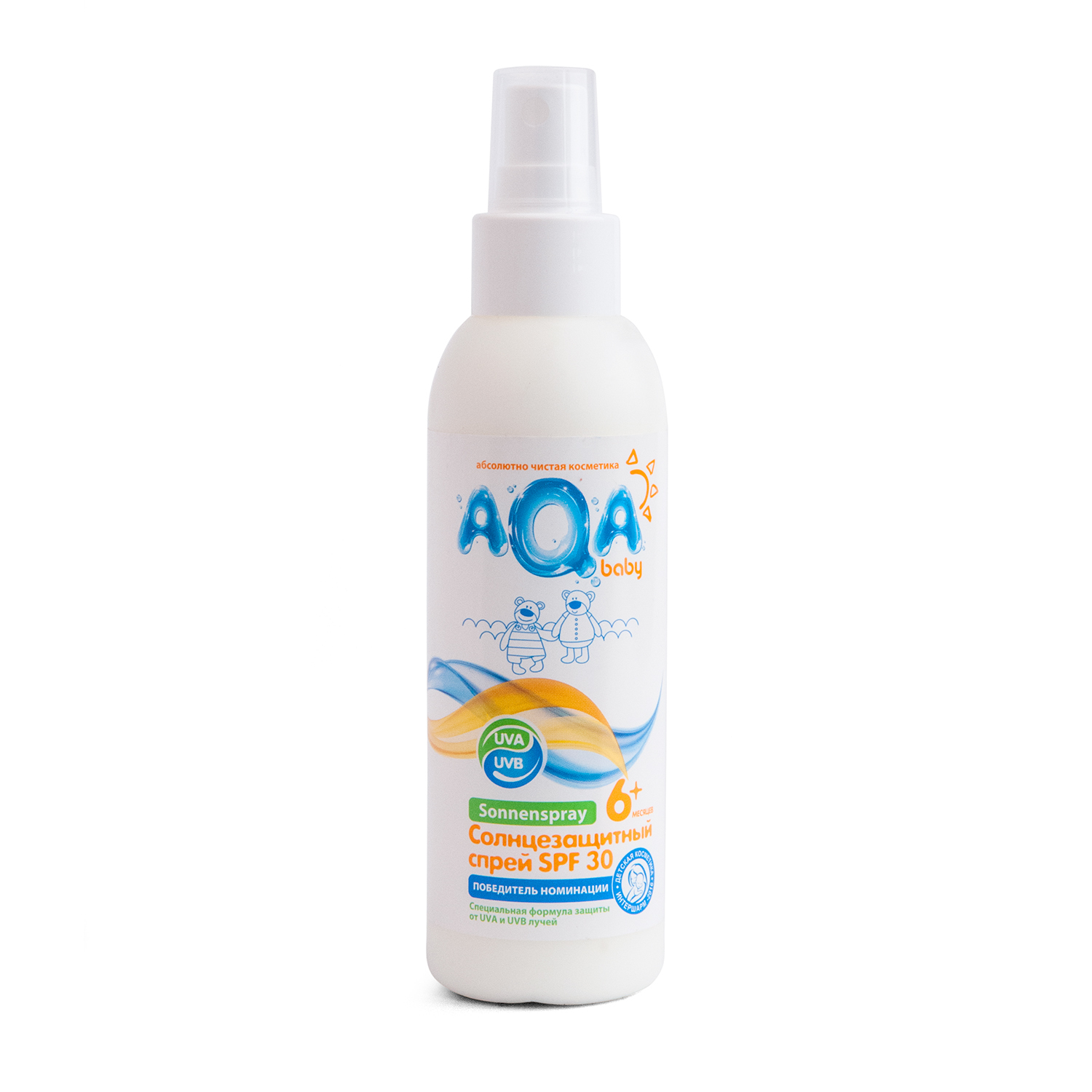 Спрей солнцезащитный AQA baby SPF 30 150мл - фото 1