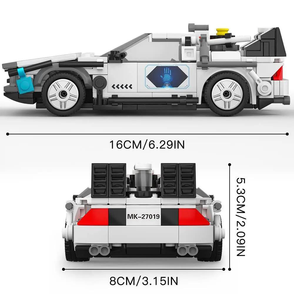 Конструктор Mould King Спорткар Машина времени DeLorean DMC-12 - 392 детали - фото 8