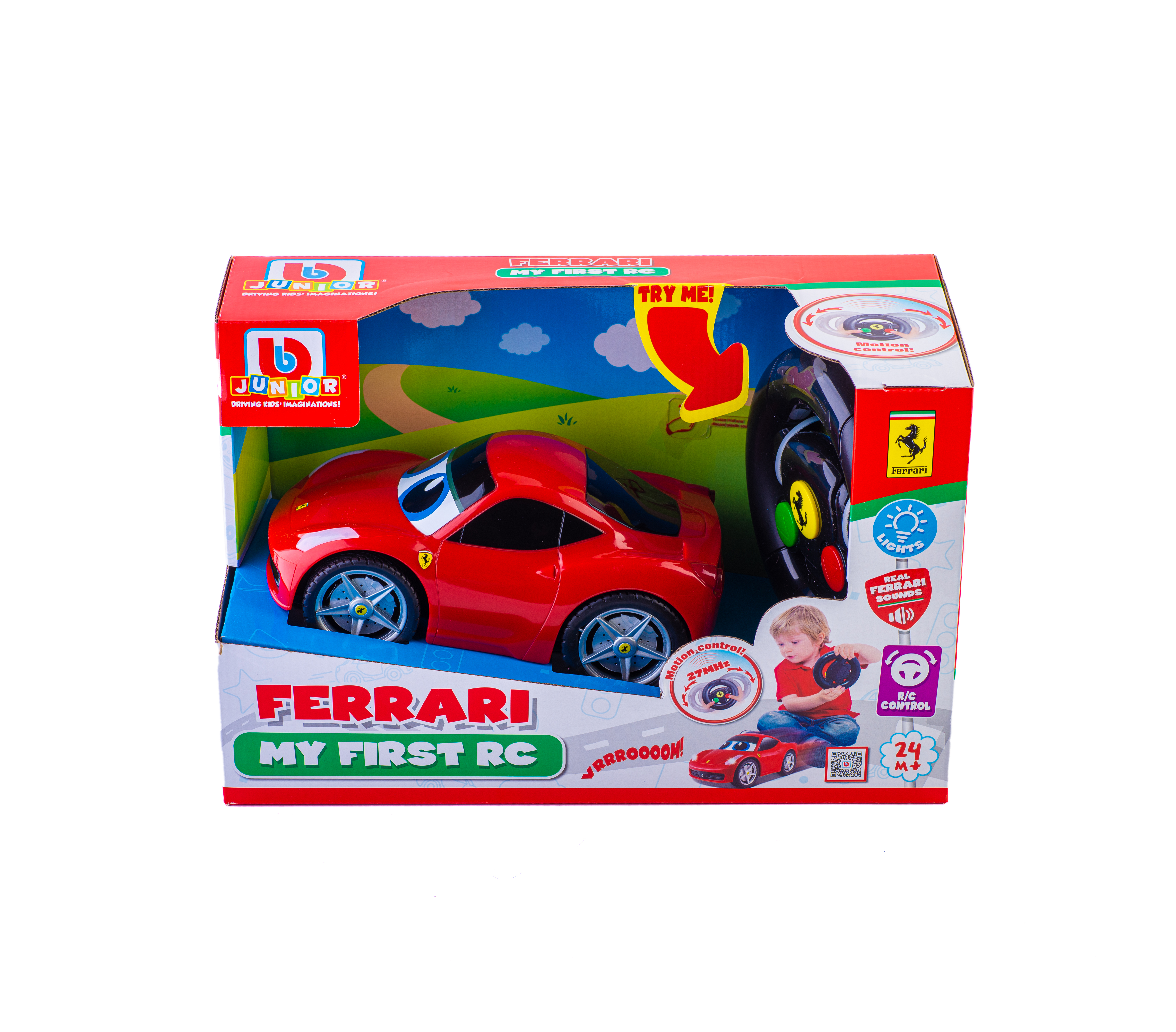 Автомобиль РУ Bburago Junior Ferrari - фото 1