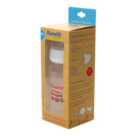 Набор Ramili Противоколиковая бутылочка для кормления Ramili Baby 240ML