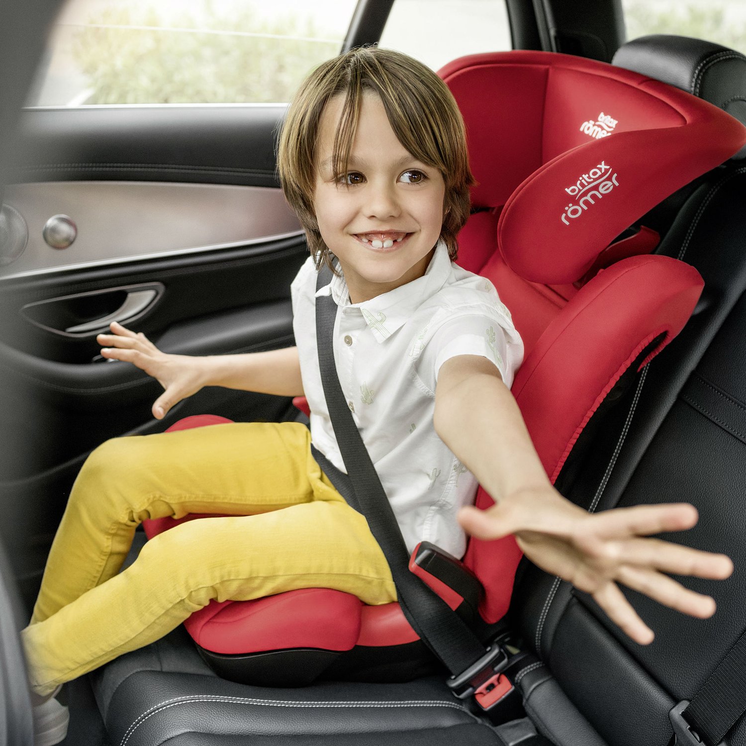 Автокресло Britax Roemer Kid II Black Series Fire red - фото 8