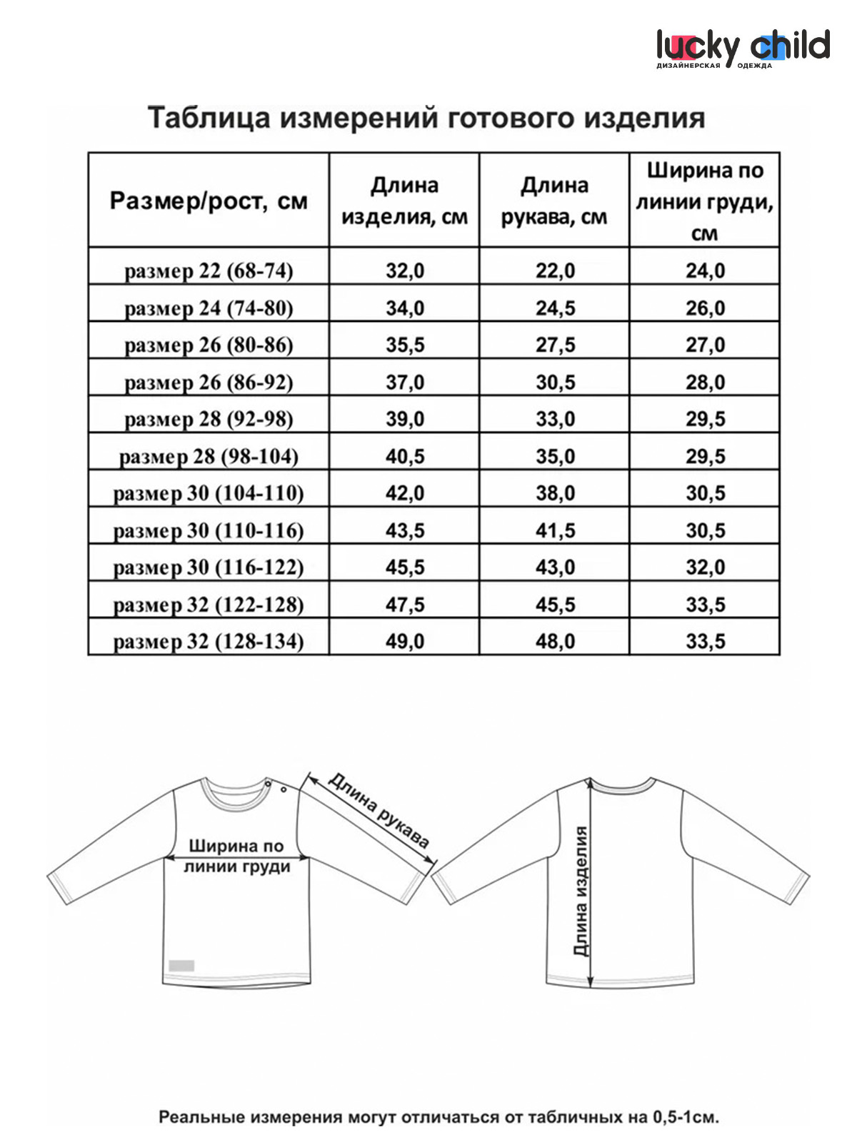 Лонгслив Lucky Child 64-12к/сер/0-2 - фото 4