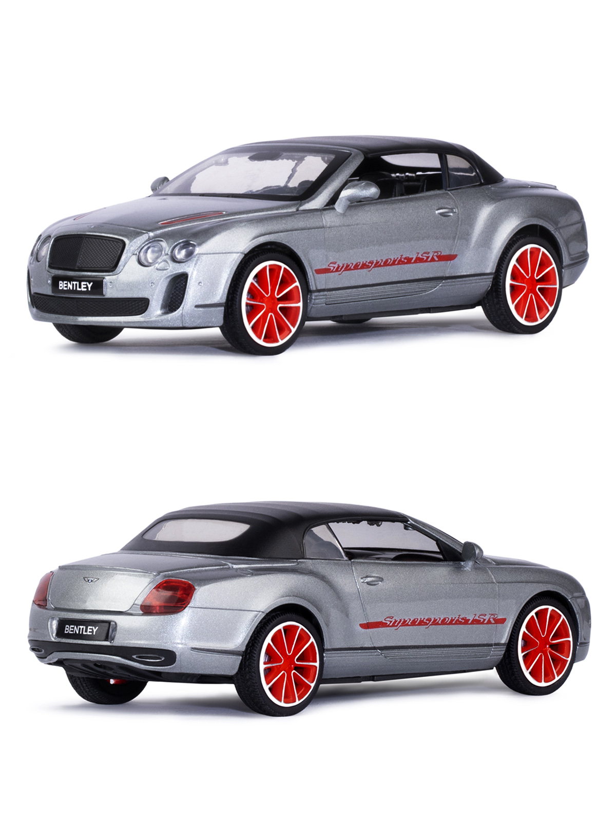 Автомобиль АВТОпанорама Bentley Continental Supersports ISR 1:32 серебряный JB1251397 - фото 6