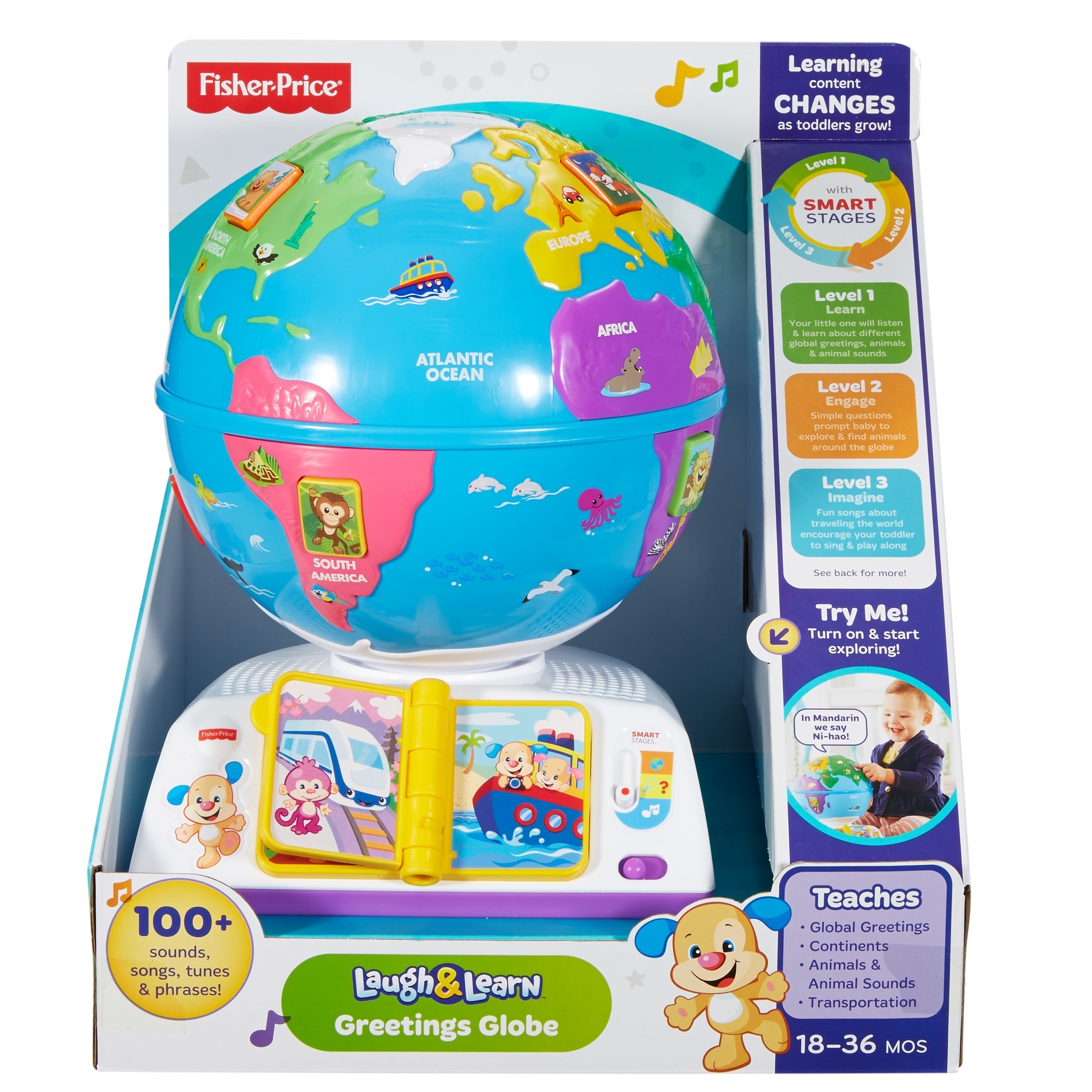 Игрушка развивающая Fisher Price Обучающий Глобус - фото 4