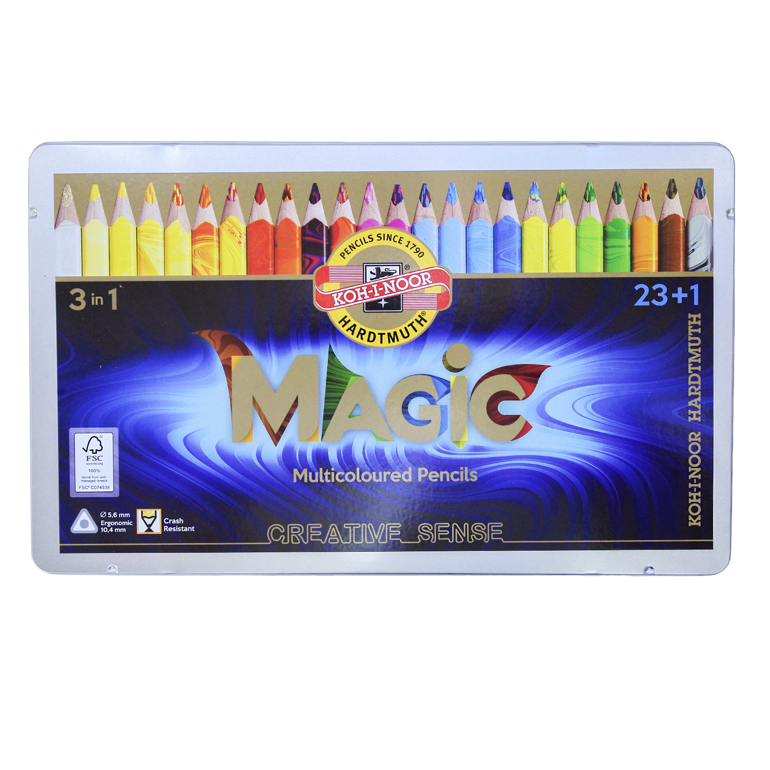 Карандаши многоцветные Koh-I-Noor Magic 23шт 3408024001PLRU - фото 1