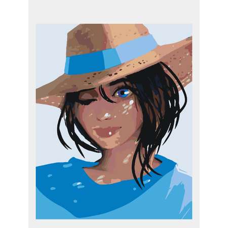 Картина по номерам Selfica Летняя шляпка 50х40