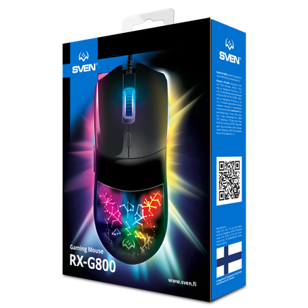 Мышь игровая SVEN rx-g800 с RGB-подсветкой