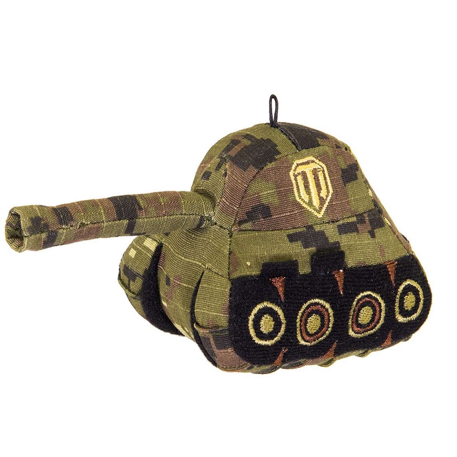 Мягкая игрушка World of Tanks в виде танка зеленый хаки - фото 1