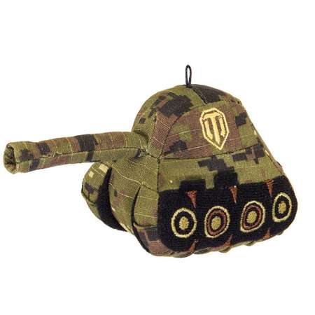 Мягкая игрушка World of Tanks в виде танка зеленый хаки