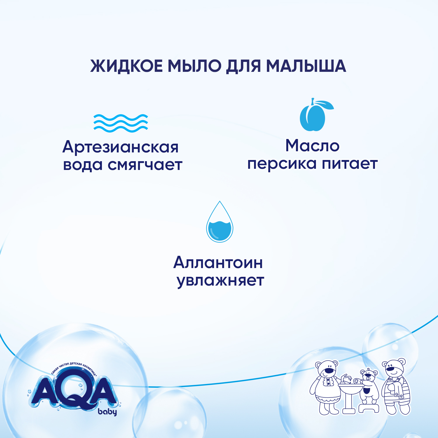 Мыло жидкое AQA baby для малыша 250мл с 0месяцев - фото 4