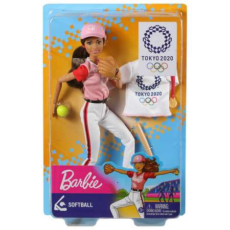 Кукла Barbie Олимпийская спортсменка Бейсболистка GJL77
