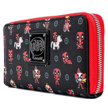 Кошелек Funko Loungefly Marvel Deadpool 30th Anniversary AOP Zip Around Wallet MVWA0142