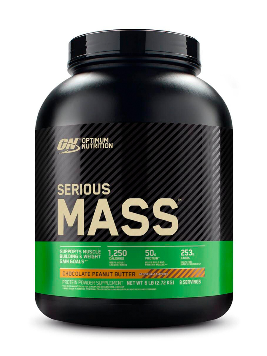 Гейнеры Optimum Nutrition Serious Mass 2720 гр Шоколадное арахисовое масло - фото 1