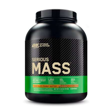 Гейнеры Optimum Nutrition Serious Mass 2720 гр Шоколадное арахисовое масло