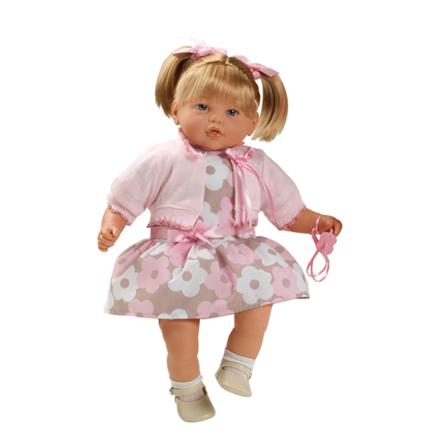 Кукла мягкая Arias в розовом летнем платье с соской в ассортименте Т55582 - фото 2