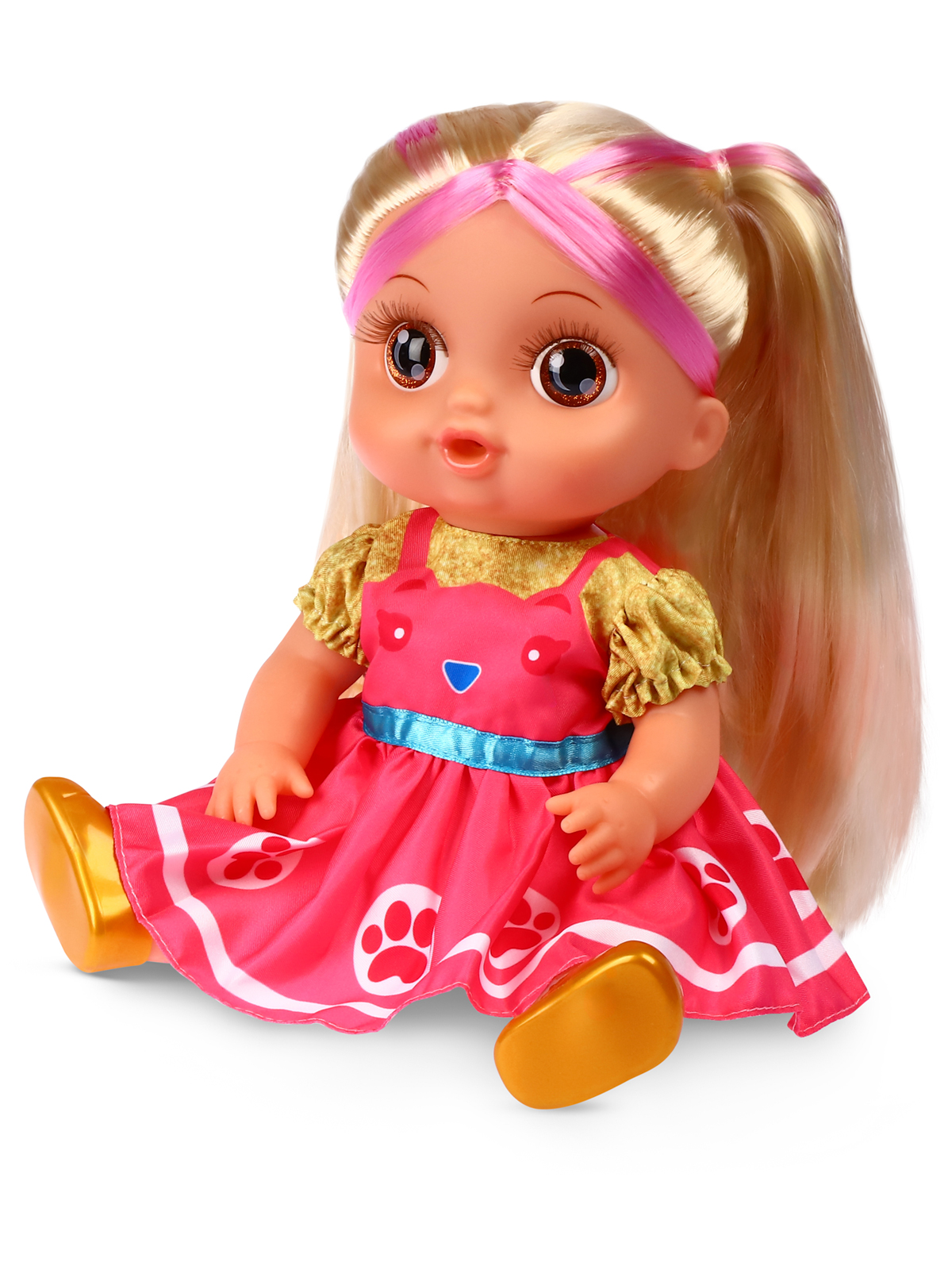Кукла AMORE BELLO С розовыми волосами бутылочка желтый горшок соска JB0211646 - фото 8