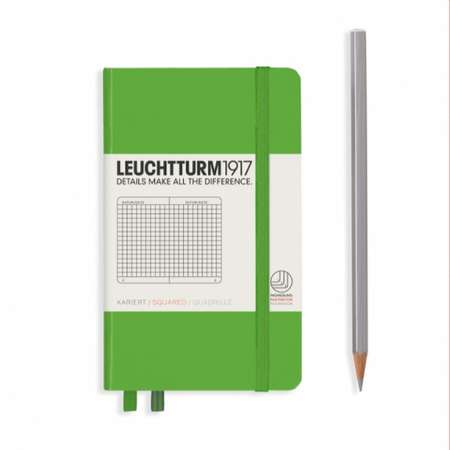 Блокнот Leuchtturm1917 Classic A6 в клетку зеленый