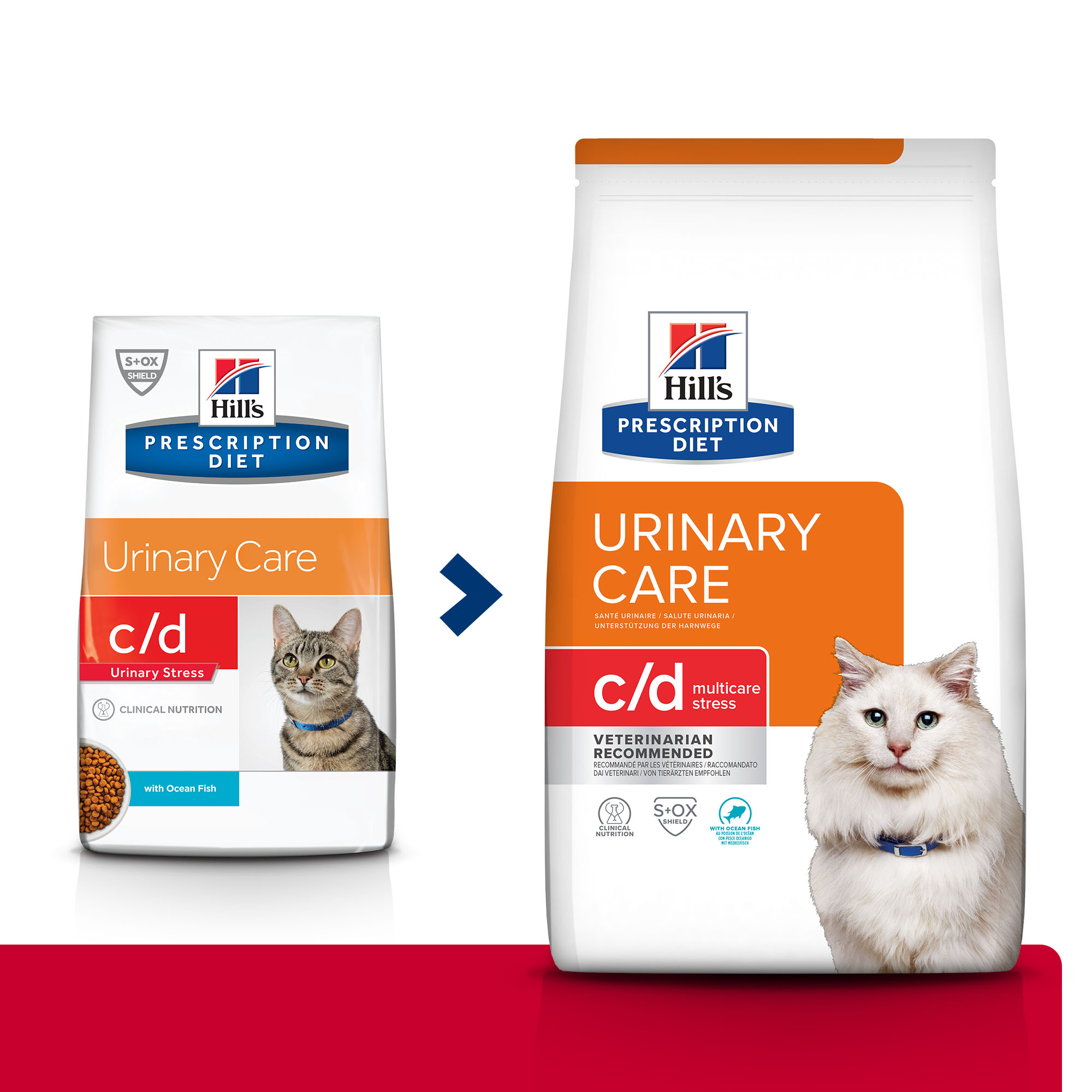 Корм для кошек HILLS 400г Prescription Diet c/d Multicare Urinary Stress при профилактике цистита и МКБ с океанической рыбой сухой - фото 9